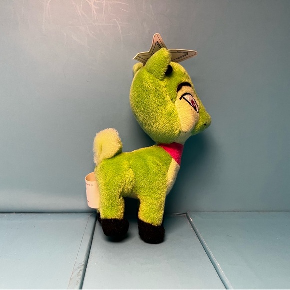Neopets 2004 McDonald's Happy Meal Toy - Green Ixi Plushie - Picture 2 of 9